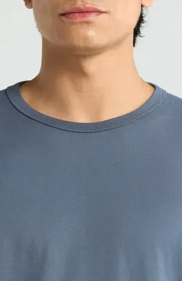 AG AG Bryce Crewneck T-Shirt in Blue — Men Summer blue T-Shirts & Tees