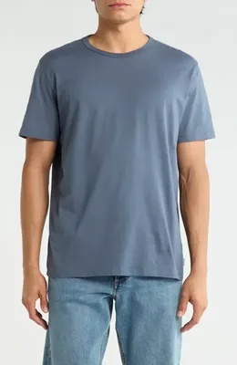 AG AG Bryce Crewneck T-Shirt in Blue — Men Summer blue T-Shirts & Tees