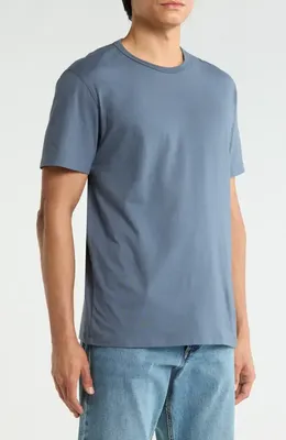 AG AG Bryce Crewneck T-Shirt in Blue — Men Summer blue T-Shirts & Tees