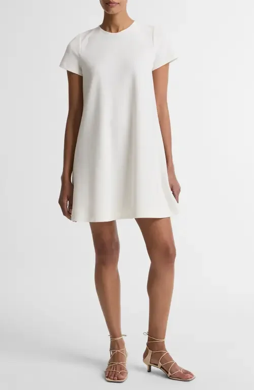 Vince Vince Bias Swing Dress in Bone — Women Winter white Dresses