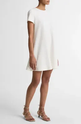 Vince Vince Bias Swing Dress in Bone — Women Winter white Dresses
