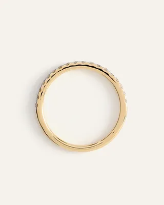 Quince Quince | Women's Lab Grown Diamond Pave Band Rings in Yellow Gold — Women Spring gold Jewelry