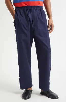 Bode Bode Twill Tear Away Track Pants in Navy — Men Winter navy Pants