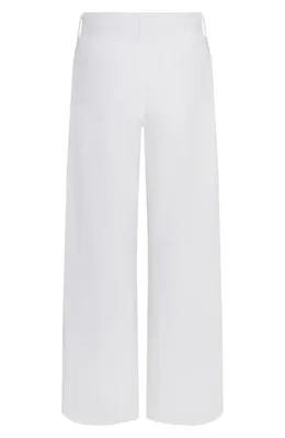 FRAME FRAME The Loose Ripped Wide Leg Jeans in White Destruct — Women Winter white Pants