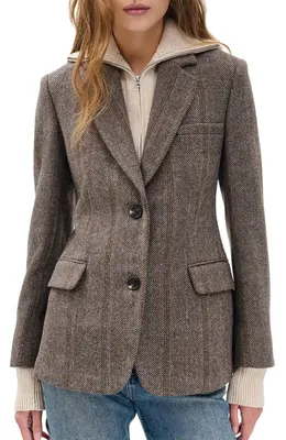 rag & bone rag & bone Frank Blazer in Brown Multi — Women Autumn brown Blazers