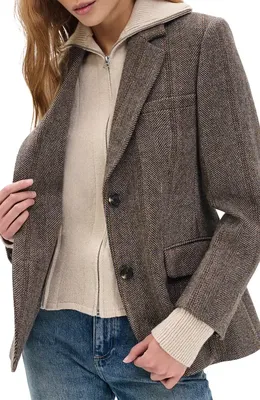 rag & bone rag & bone Frank Blazer in Brown Multi — Women Autumn brown Blazers