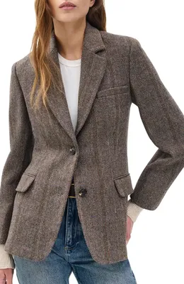 rag & bone rag & bone Frank Blazer in Brown Multi — Women Autumn brown Blazers