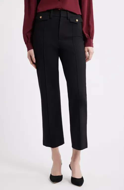 FRAME FRAME The Reboot Crop Pants in Black — Women Winter black Pants