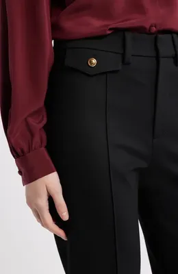 FRAME FRAME The Reboot Crop Pants in Black — Women Winter black Pants