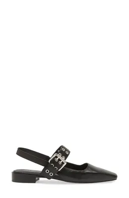 rag & bone rag & bone Astra Mary Jane Slingback Flat in Blk — Women Winter black Shoes
