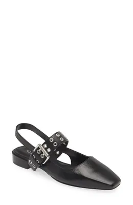 rag & bone rag & bone Astra Mary Jane Slingback Flat in Blk — Women Winter black Shoes