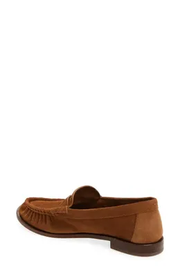 rag & bone rag & bone Lexi Penny Loafer in Umber Suede — Women Autumn brown Shoes