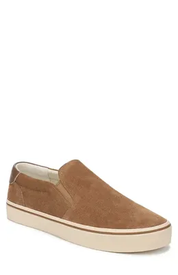 Vince Vince Salinas Suede Slip-On Sneaker in Birchwood — Men Autumn camel Shoes