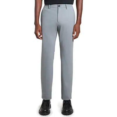 Theory Theory Zaine Precision Ponte Knit Pants in Stone - B0T — Men Winter grey Trousers & Chinos