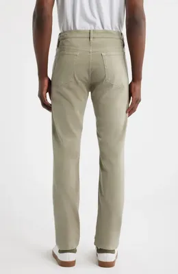 FRAME FRAME L'Homme Slim Fit Five-Pocket Twill Pants in Mintleaf — Men Autumn khaki Pants