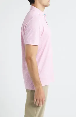 johnnie-O johnnie-O Parson Performance Jersey Polo in Punch — Men Spring pink Tops