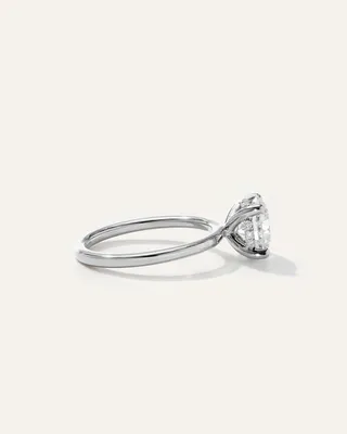 Quince Quince | Women's Lab Grown Diamond Round Petite Hidden Halo Engagement Ring 2ct in Platinum in Platinum — Women Winter Accessories