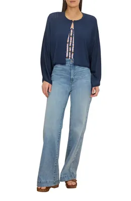 NIC+ZOE NIC+ZOE Coastal Flow Cardigan in Rich Indigo — Women Winter navy Tops