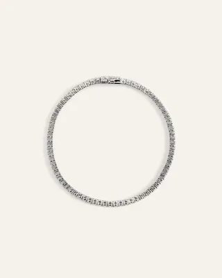 Quince Quince Women's 14K Gold Lab Grown Diamond Tennis Bracelet 3ctw in White Gold — Women Summer ivory Accessories