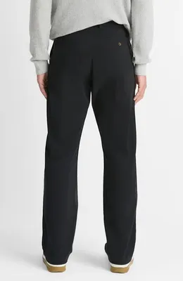 Vince Vince Louie Peached Stretch Cotton Pants in Black — Men Winter Pants