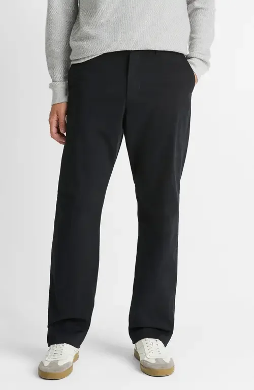 Vince Vince Louie Peached Stretch Cotton Pants in Black — Men Winter Pants