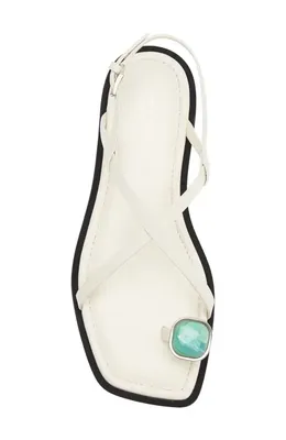 rag & bone rag & bone Remi Slingback Sandal in Antique White — Women Spring white Shoes