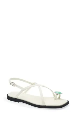 rag & bone rag & bone Remi Slingback Sandal in Antique White — Women Spring white Shoes