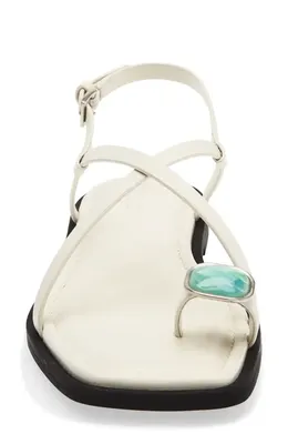 rag & bone rag & bone Remi Slingback Sandal in Antique White — Women Spring white Shoes