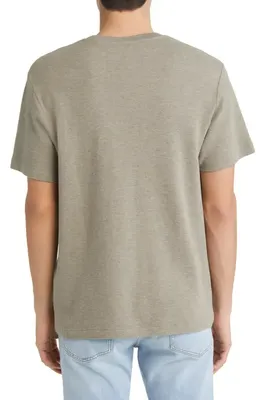 FRAME FRAME Duo Fold Cotton T-Shirt in Heather Dark Beige — Men Autumn tan Tops