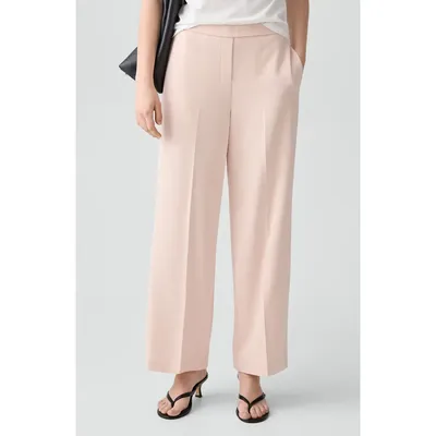 Theory Theory Pull-On Wide Leg Pants in Sheer Pink — Women Spring beige Pants