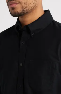 AG AG Dean Classic Fit Button-Down Shirt in True Black — Men Winter black Tops