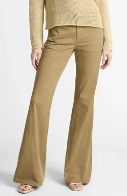 Vince Vince Flare Pants in Tapenade — Women Autumn beige Pants