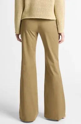 Vince Vince Flare Pants in Tapenade — Women Autumn beige Pants