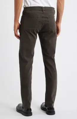 FRAME FRAME L'Homme Slim Fit Five-Pocket Twill Pants in Dark Chocolate — Men Winter black Pants