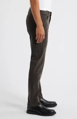 FRAME FRAME L'Homme Slim Fit Five-Pocket Twill Pants in Dark Chocolate — Men Winter black Pants