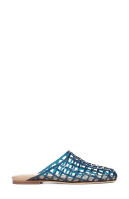 Vince Vince Barcelona Jelly Cage Mule in Cosmic Blue — Women Winter navy Shoes