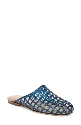 Vince Vince Barcelona Jelly Cage Mule in Cosmic Blue — Women Winter navy Shoes