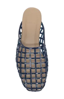 Vince Vince Barcelona Jelly Cage Mule in Cosmic Blue — Women Winter navy Shoes