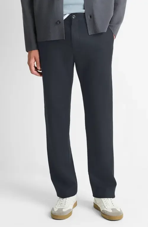 Vince Vince Flat Front Wool Blend Pants in Coastal Blue — Men Summer blue Pants