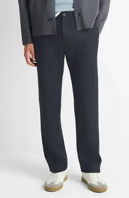 Vince Vince Flat Front Wool Blend Pants in Coastal Blue — Men Summer blue Pants