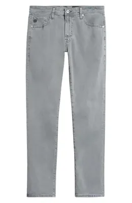 AG AG Everett Stretch Sateen Slim Straight Pants in Sulfur Bayside Road — Men Summer grey Pants