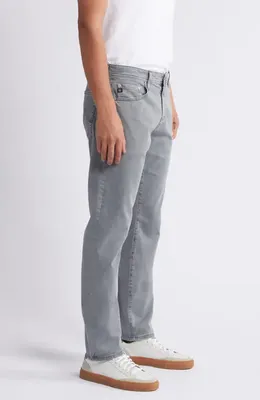 AG AG Everett Stretch Sateen Slim Straight Pants in Sulfur Bayside Road — Men Summer grey Pants