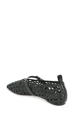 rag & bone rag & bone Spire Woven Mary Jane Flat in Black — Women Winter black Shoes