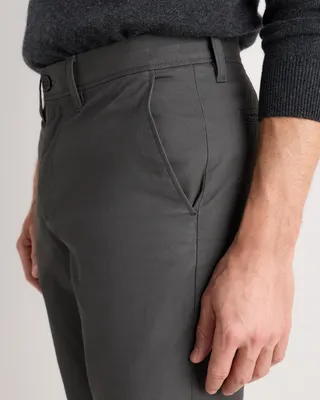 Quince Quince | Men's Stretch Chino Pants Straight in Charcoal — Men Autumn navy Trousers & Chinos