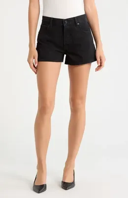 FRAME FRAME The Hang Denim Shorts in Axiom — Women Winter black Shorts