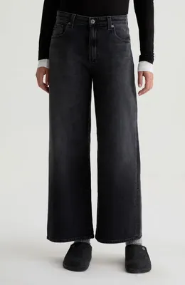 AG AG Saige Mid Rise Ankle Wide Leg Jeans in Nebula — Women Winter black Pants