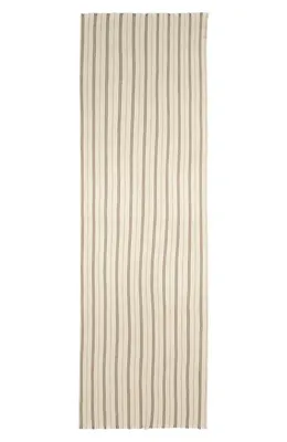 Vince Vince Messa Stripe Cashmere Fringe Scarf in Cream — Men Spring ivory Accessories