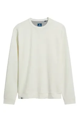 johnnie-O johnnie-O Willard Crewneck Sweatshirt in Sand Dollar — Men Spring white Tops