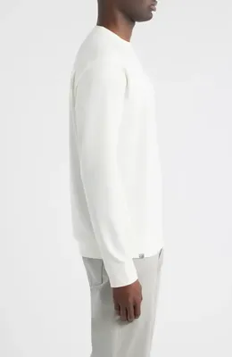 johnnie-O johnnie-O Willard Crewneck Sweatshirt in Sand Dollar — Men Spring white Tops