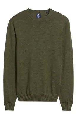 johnnie-O johnnie-O Ronald Merino Wool Sweater in Forged — Men Autumn green Tops
